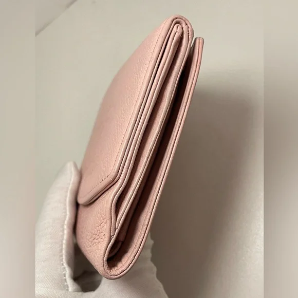 CHANEL Caviar Pink Wallet with Dusty and Box - Picture 8 of 16